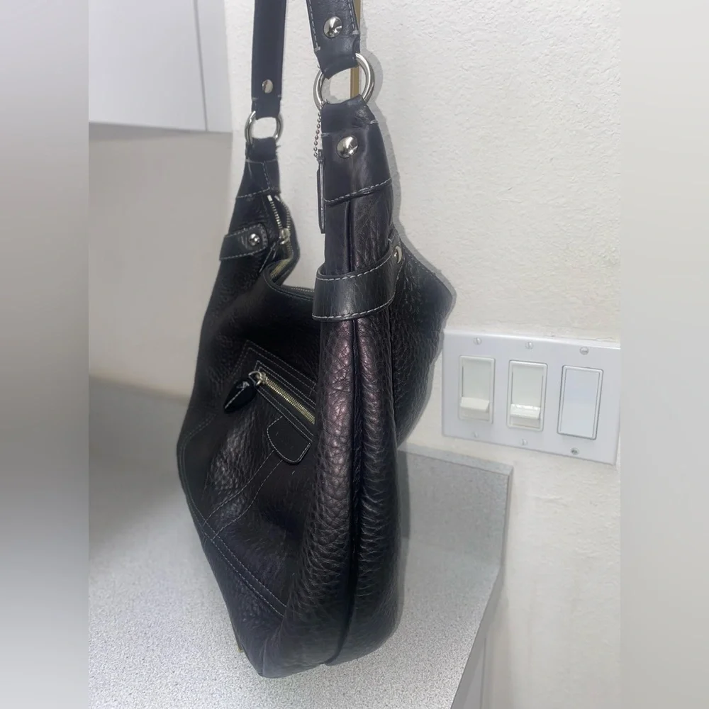 Coach Y2K Large Penelope Black Leather Hobo Bag GUC